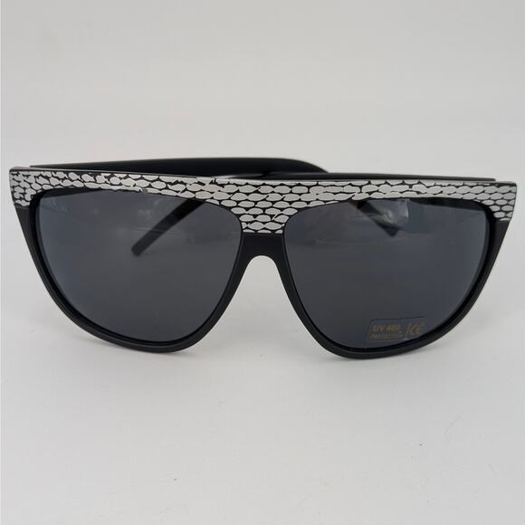 Taylor Swift Reputation Sunglasses Black Silver Snakeskin Stadium Tour Shades